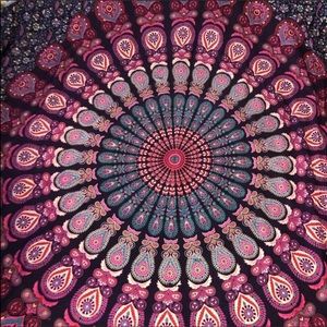 Mandala wall tapestry/bed throw/ blanket